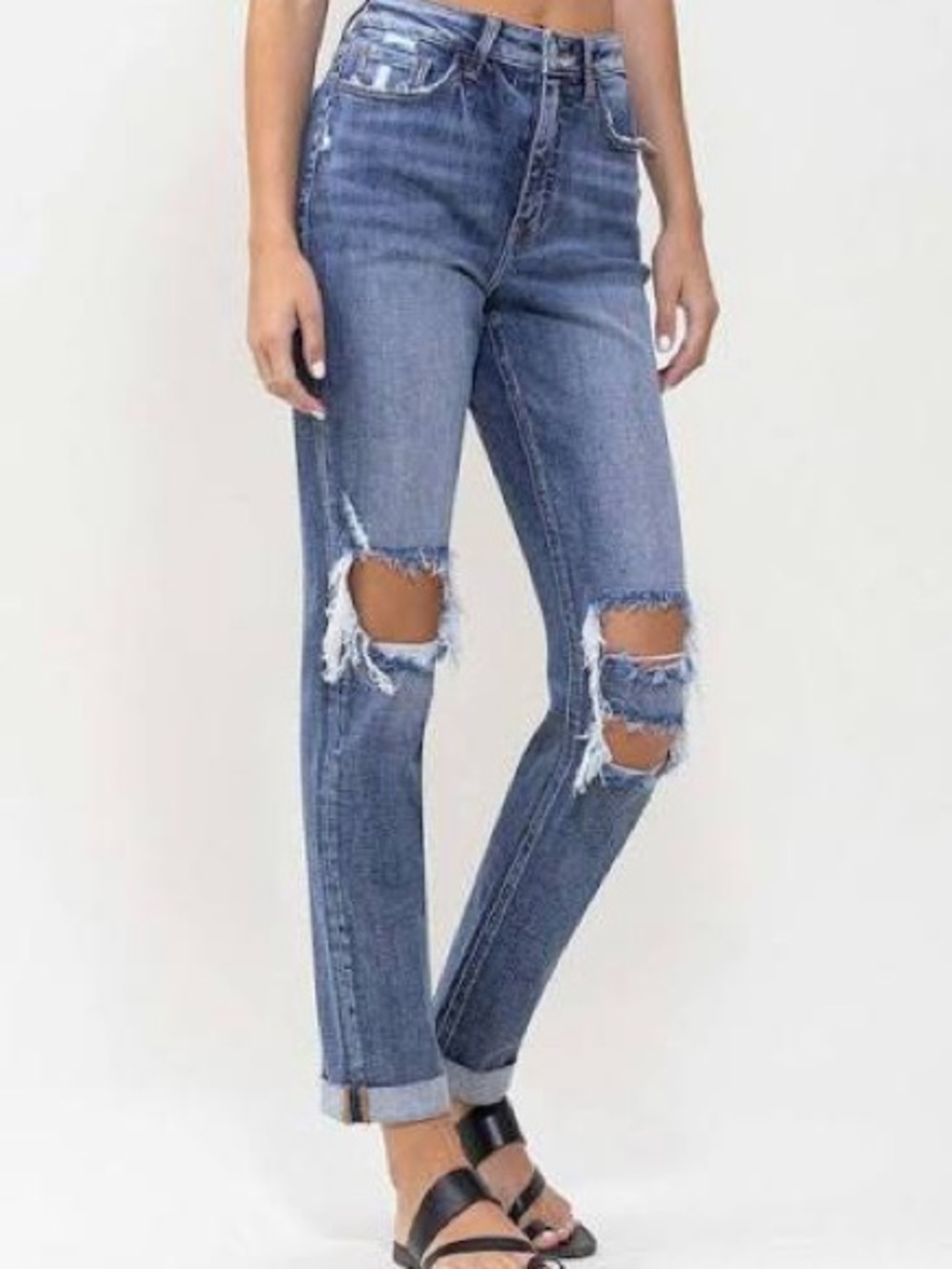 Lovervet Women's Dark Blue Skinny Jeans - Stretch Denim - Picture 2 of 5